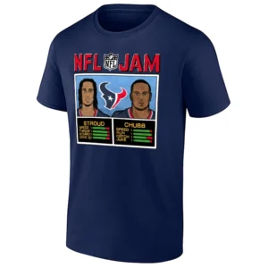 NFL JAM TEXANS SHIRT – Stroud & Chubb retro duo Houston Texans arcade football tee