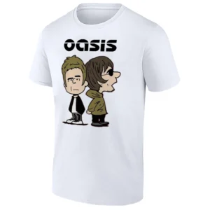 OASIS CARTOON DUO SHIRT – Britpop Band Parody Tee