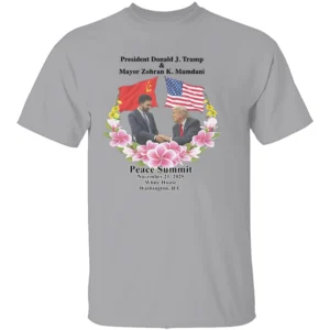PEACE SUMMIT SHIRT – Donald J. Trump & Zohran K. Mamdani Parody Tee 2025 White House Meme G