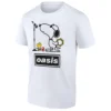SNOOPY OASIS BAND SHIRT – Woodstock Guitar Cartoon Tee for Music Fans