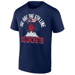 WE ARE THE 5TH LINE SHIRT – GO JACKETS T SHIRT Columbus Blue Jackets