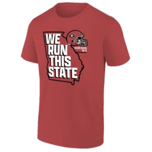 WE RUN THIS STATE SHIRT – Georgia Bulldogs Football Victory Tee