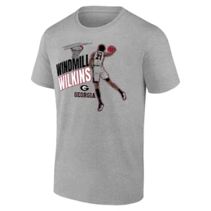 WINDMILL WILKINS SHIRT – Jake Wilkins Georgia Bulldogs Basketball Dunk Tee