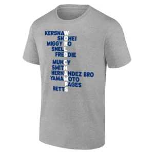 WORLD CHAMPS ACROSTIC SHIRT – 2025 World Series Champions Los Angeles Dodgers