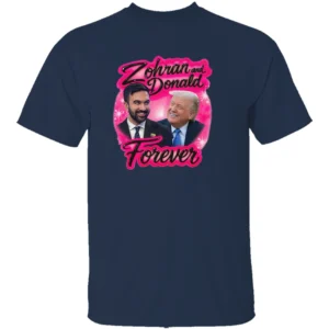 ZOHRAN AND DONALD FOREVER SHIRT – Trump & Zohran K. Mamdani Airbrush Parody Tee 2025 Viral Meme N
