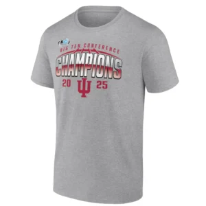 2025 BIG TEN CHAMPIONS ENDZONE SPEED SHIRT – Indiana Hoosiers Victory Tee G