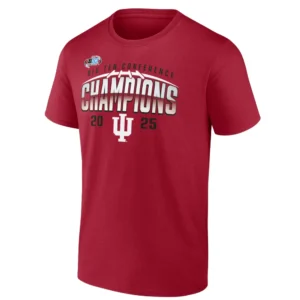 2025 BIG TEN CHAMPIONS ENDZONE SPEED SHIRT – Indiana Hoosiers Victory Tee R