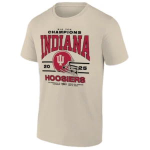 2025 BIG TEN FOOTBALL CHAMPIONS SHIRT – Indiana Hoosiers Conference Champions Tee S