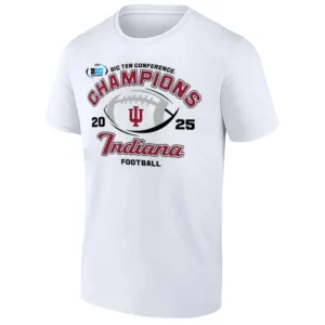 2025 BIG TEN FOOTBALL CHAMPIONS SHIRT – Indiana Hoosiers Conference Champions W