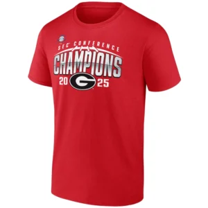 2025 SEC CHAMPIONS ENDZONE SPEED SHIRT – Georgia Bulldogs Victory Tee R