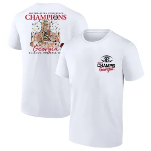 2025 SEC CHAMPIONS TROPHY SHIRT – Georgia Bulldogs Watercolor Celebration Tee