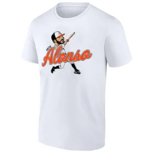 BALTIMORE CARICATURE SHIRT – Pete Alonso Baltimore Orioles Power Hitter Tee