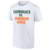 CATHOLICS VS. COMMON SENSE SHIRT – Notre Dame vs. Miami Rivalry Tee, College Football Trash Talk