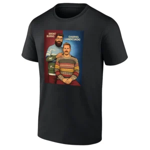 COLORADO STEP BROTHERS T SHIRT – Gabriel Landeskog & Brent Burns Colorado Avalanche Funny Meme Tee B