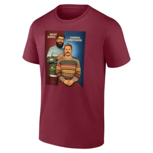 COLORADO STEP BROTHERS T SHIRT – Gabriel Landeskog & Brent Burns Colorado Avalanche Funny Meme Tee R