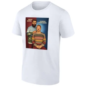 COLORADO STEP BROTHERS T SHIRT – Gabriel Landeskog & Brent Burns Colorado Avalanche Funny Meme Tee W