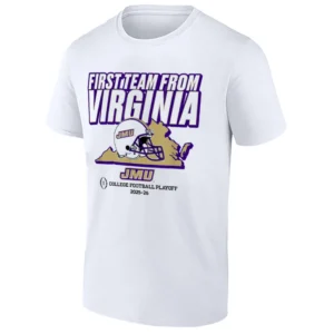 FIRST TEAM FROM VIRGINIA SHIRT – JMU Dukes 2025 College Football Playoff Tee