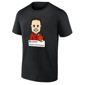 GREG GARD “SILENT ASSASSIN” SHIRT – Wisconsin Badgers x Jon Rothstein Tweet Tee B