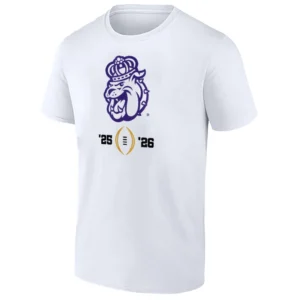 JMU DUKES PLAYOFF LOGO SHIRT – James Madison Dukes College Football Playoff 2025–26 Tee W