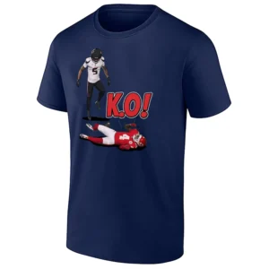 K.O. HIT SHIRT – Jalen Pitre Monster Hit on Rashee Rice Houston Texans Football Tee