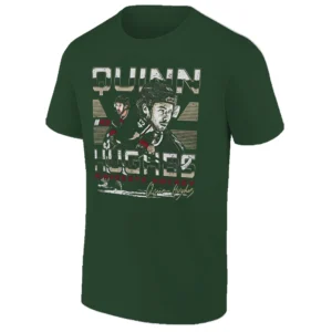 MINNESOTA DUAL SHIRT – Quinn Hughes Minnesota Wild Hockey Tee FG