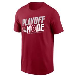 PLAYOFF MODE SHIRT – 2025–26 College Football Playoff Alabama Crimson Tide Tee