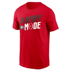 PLAYOFF MODE SHIRT – 2025–26 College Football Playoff Georgia Bulldogs Tee