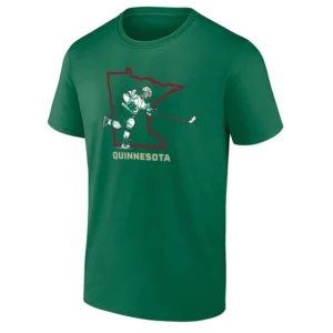 QUINNESOTA SHIRT – Quinn Hughes Minnesota Wild Hockey Tee