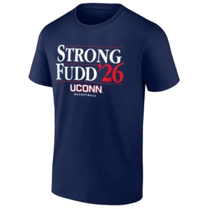 STRONG–FUDD ’26 SHIRT – Sarah Strong & Azzi Fudd UConn Huskies Basketball Tee