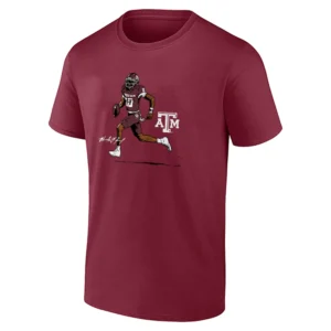 TEXAS A&M SUPERSTAR POSE SHIRT – Marcel Reed Aggies Football Action Tee