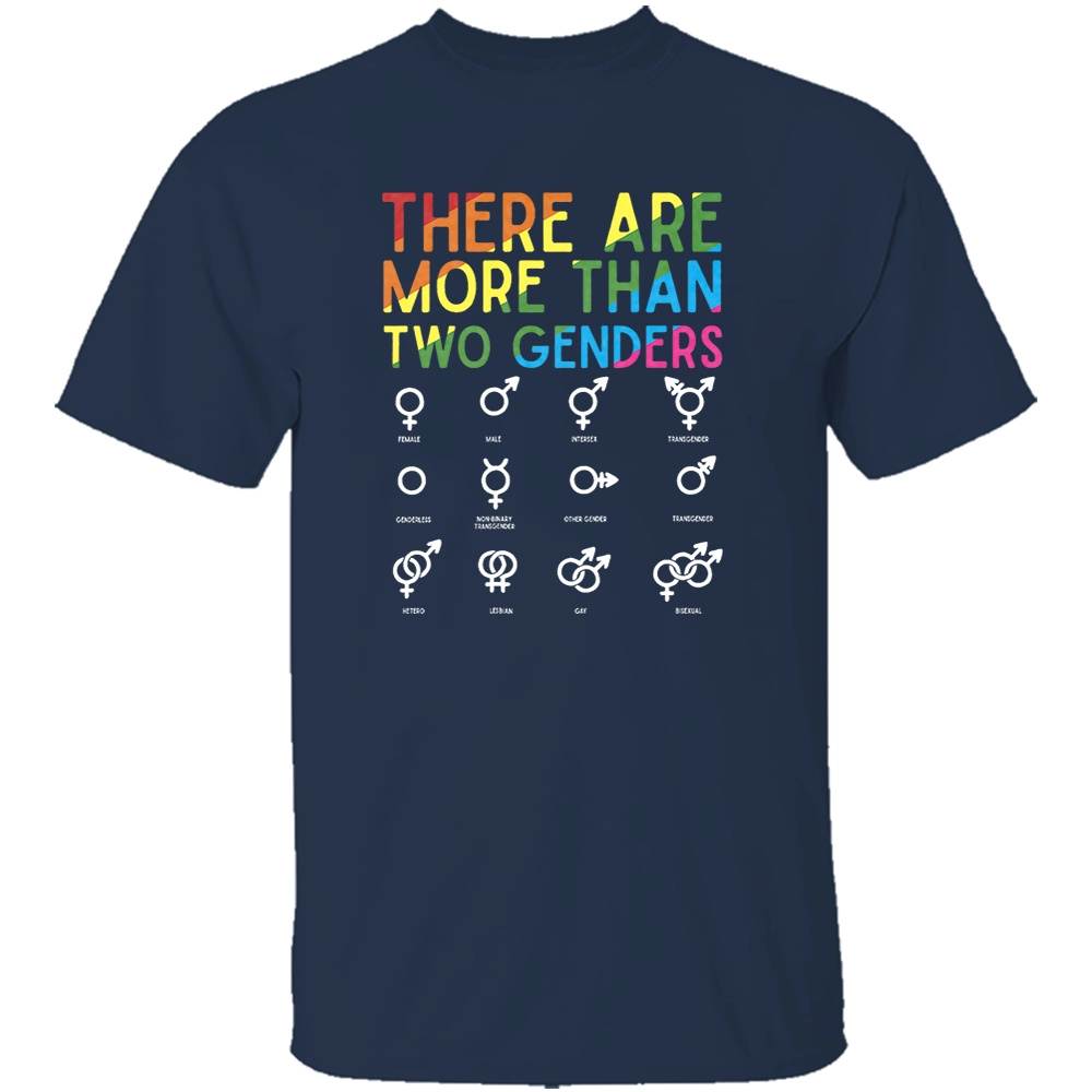 THERE ARE MORE THAN TWO GENDERS SHIRT – Rainbow Gender Symbols LGBTQ+ Pride Tee N THERE ARE MORE THAN TWO GENDERS SHIRT – Rainbow Gender Symbols LGBTQ+ Pride Tee N