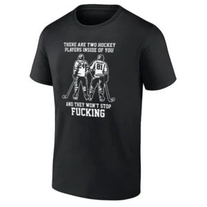THERE ARE TWO HOCKEY PLAYERS INSIDE OF YOU SHIRT – Shane Hollander x Ilya Rozanov Heated Rivalry LGBT Meme Tee B