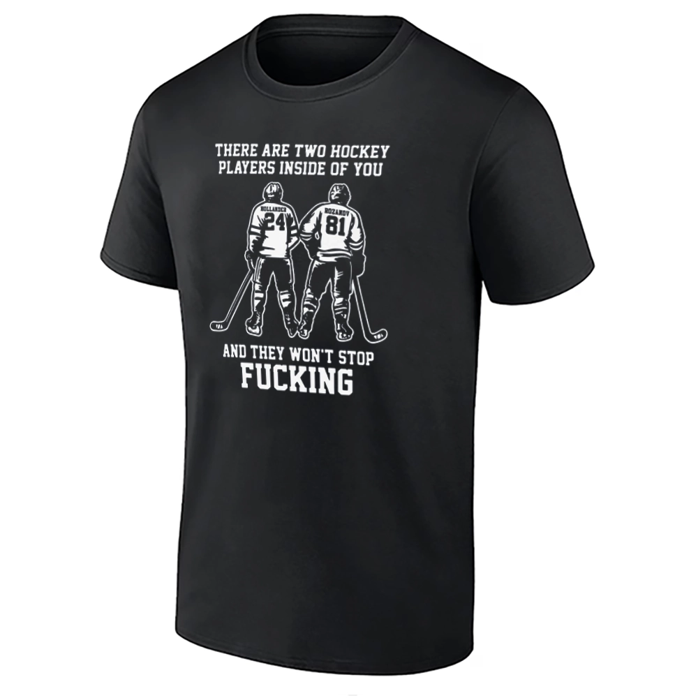 THERE ARE TWO HOCKEY PLAYERS INSIDE OF YOU SHIRT – Shane Hollander x Ilya Rozanov Heated Rivalry LGBT Meme Tee B THERE ARE TWO HOCKEY PLAYERS INSIDE OF YOU SHIRT – Shane Hollander x Ilya Rozanov Heated Rivalry LGBT Meme Tee B