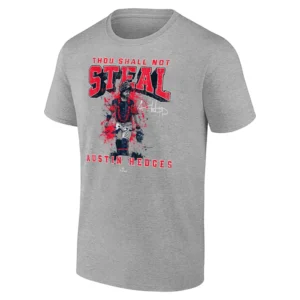 THOU SHALL NOT STEAL SHIRT – Austin Hedges Cleveland Guardians Tee G