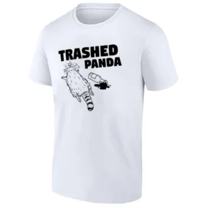 TRASHED PANDA SHIRT – Funny Raccoon Gets Drunk Meme Tee W