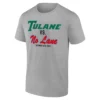 TULANE VS. NO LANE SHIRT – Tulane Green Wave 2025 AAC Champions & College Football Playoff Tee