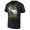 2025 AFC North Champions Shirt – Mickey Mouse Pittsburgh Steelers All Time Division Champs Tee