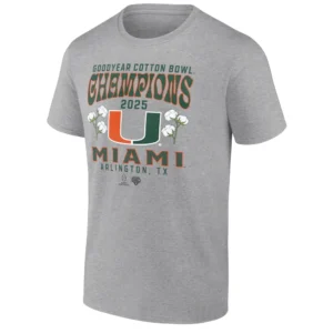 2025 COTTON BOWL CHAMPIONS SHIRT – Miami Hurricanes Hometown Pride College Football Playoff tee G