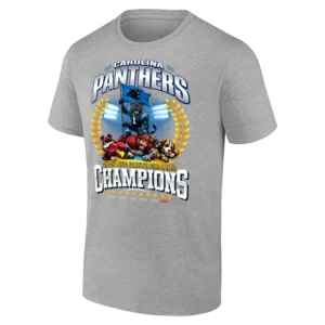 2025 NFC South Champions Shirt – Carolina Panthers Mascot Celebration Tee G