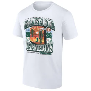 2026 Vrbo Fiesta Bowl Champions Desert Shirt Miami Hurricanes 2026 CFP Victory Tee