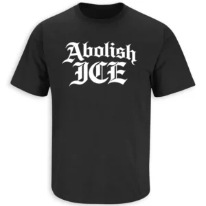 ABOLISH ICE SHIRT – Minimal Protest Typography Tee b