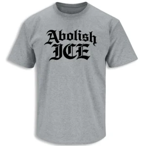 ABOLISH ICE SHIRT – Minimal Protest Typography Tee g