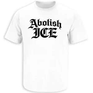 ABOLISH ICE SHIRT – Minimal Protest Typography Tee w