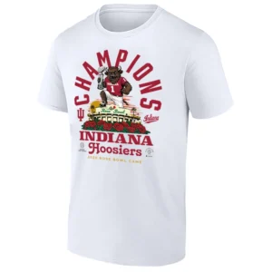 BISON ROSE BOWL CHAMPIONS SHIRT 2026 – Indiana Hoosiers CFP Legacy Tee W