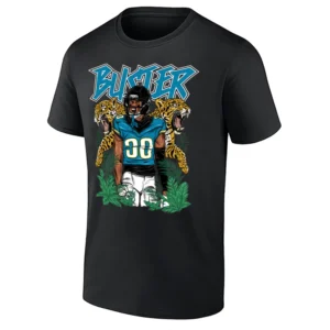 BUSTER SHIRT – Montaric Brown Jacksonville Jaguars 2025 AFC South Champions Tee B