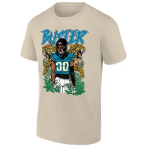 BUSTER SHIRT – Montaric Brown Jacksonville Jaguars 2025 AFC South Champions Tee S
