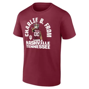 CHARLIE B FROM NASHVILLE TENNESSEE SHIRT – Charlie Becker Indiana Hoosiers viral fan favorite wide receiver story tee