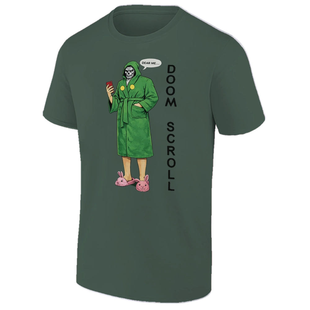 DOOM SCROLL SHIRT – Doctor Doom doomscroll parody tee inspired by Avengers Doomsday DOOM SCROLL SHIRT – Doctor Doom doomscroll parody tee inspired by Avengers Doomsday