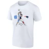 DRAKE MAYE PRO POSE SHIRT – North Carolina Tar Heels × New England Patriots Super Bowl LX crossover tee W