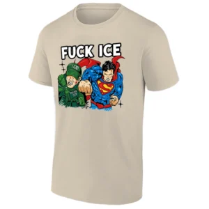 FUCK ICE SHIRT – Anti ICE Protest Tee with Superhero Parody Graphic S
